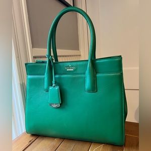 Kate Spade Emerald Green Lucca Tote